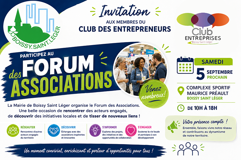 Forum des Associations - 5 septembre 2026 de 10h à 18h