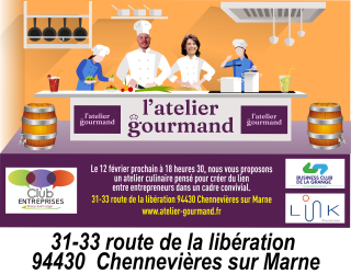 Atelier GOURMAND - 31-33 route de la libération 94430 – Chennevière sur Marne